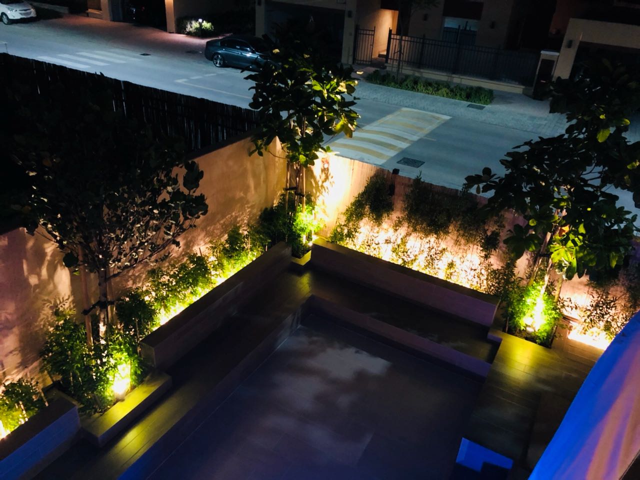 Landscaping works villa lantana